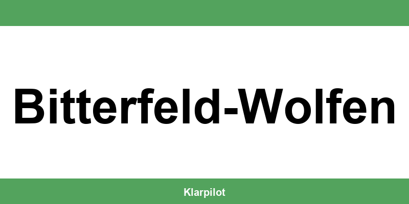 Straßenverkehrsamt Bitterfeld-Wolfen – Termin online und Öffnungszeiten