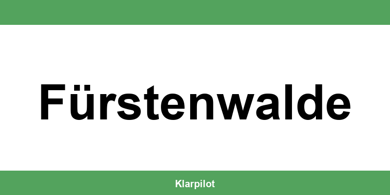 Straßenverkehrsamt Fürstenwalde – Termin online und Öffnungszeiten