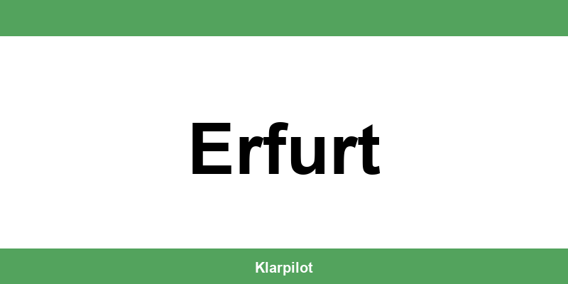 Straßenverkehrsamt Erfurt – Termin online und Öffnungszeiten