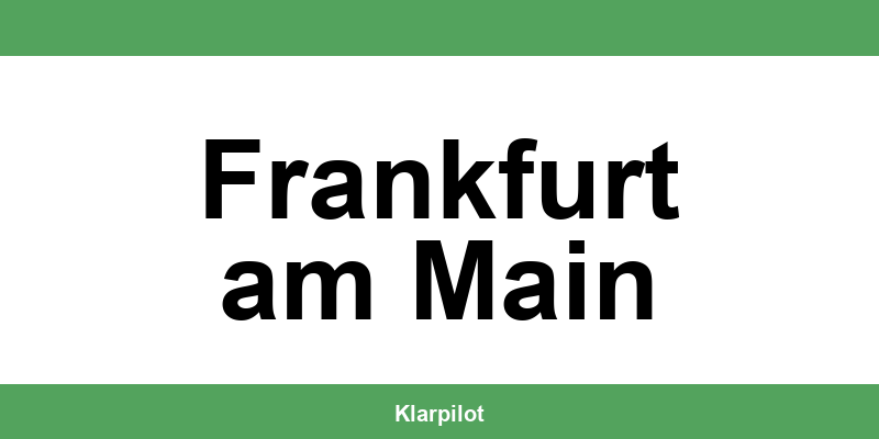 Straßenverkehrsamt Frankfurt am Main – Termin online und Öffnungszeiten