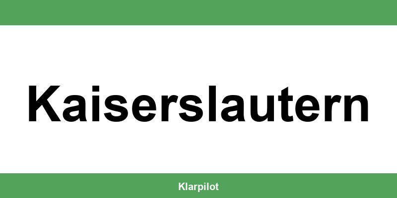 Straßenverkehrsamt Kaiserslautern – Termin online und Öffnungszeiten