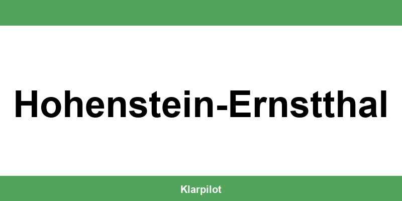 Straßenverkehrsamt Hohenstein-Ernstthal – Termin online und Öffnungszeiten