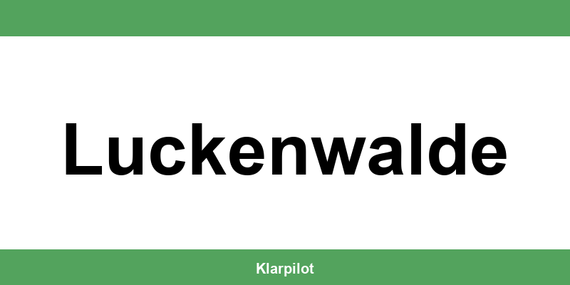 Straßenverkehrsamt Luckenwalde – Termin online und Öffnungszeiten